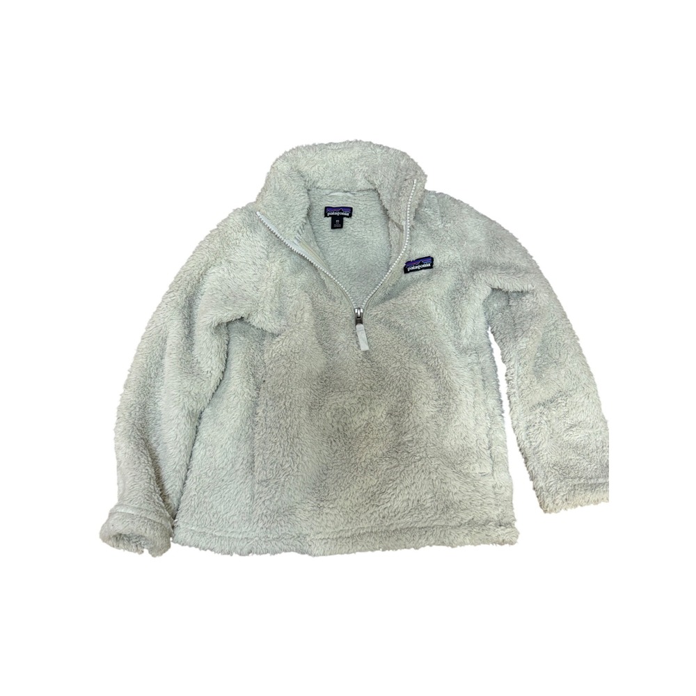 Patagonia Kids Los Gatos 1/4 Zip Fleece Pullover Salt Grey XS 4-5